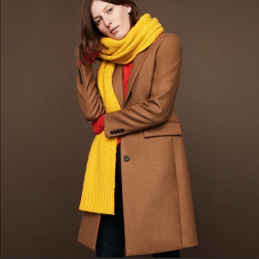 J. Crew | Wool Parke Topcoat Chestnut Size 14